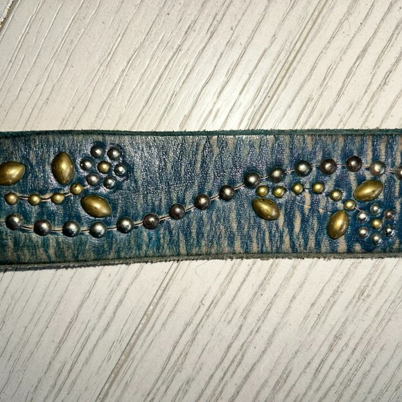 Jeff Galea Belts - RARE studded turquoise - Picture 7 of 9